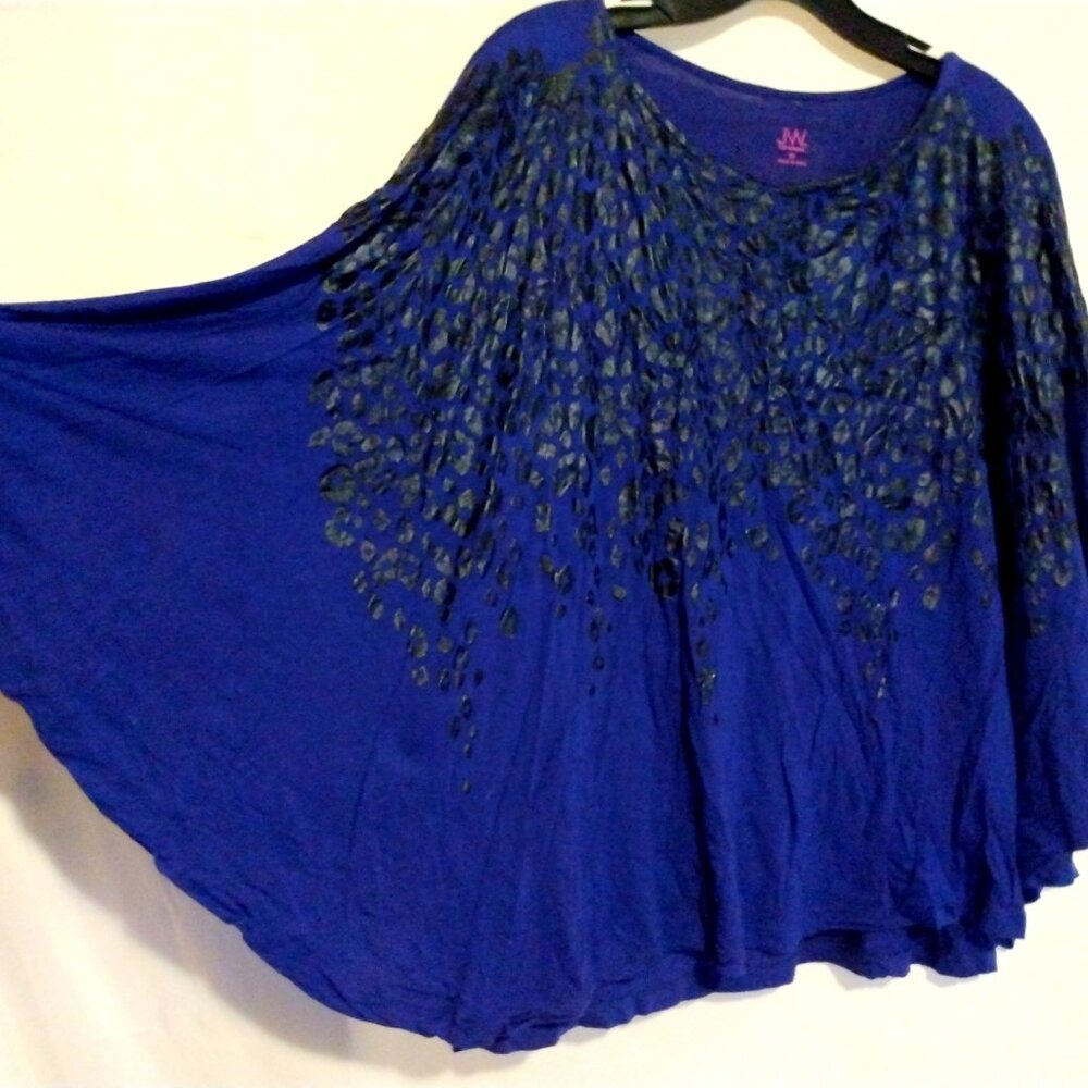 JW Statement Top Plus 2X Boho Statement Purple Je… - image 4